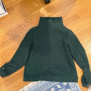Dudley Stephens Dark Green Park Slope  Fleece Pullover